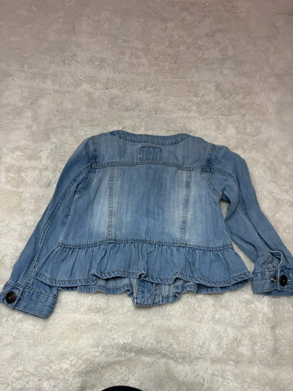 OshKosh B'gosh Light Blue Denim Peplum Jean Jacket